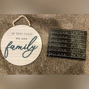 Decorative Homeschool Classroom Sign Set
